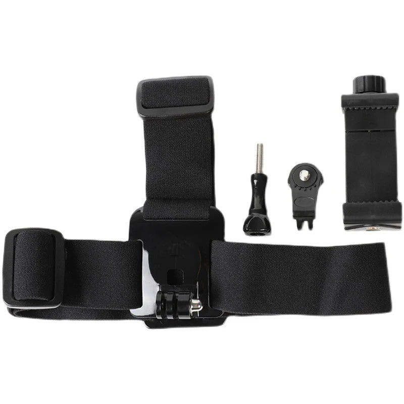 Head Strap Mount Cell Phone with Mobile Phone Clip Holder for Iphone Xiaomi Huawei Samsung for POV and Vlog