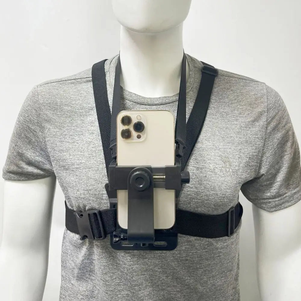 10 in 1 Phone Clip Holder Adjustable Universal Chest Mobile Phone Holder Anti-Drop with Chest Strap for /Iphone/Samsung