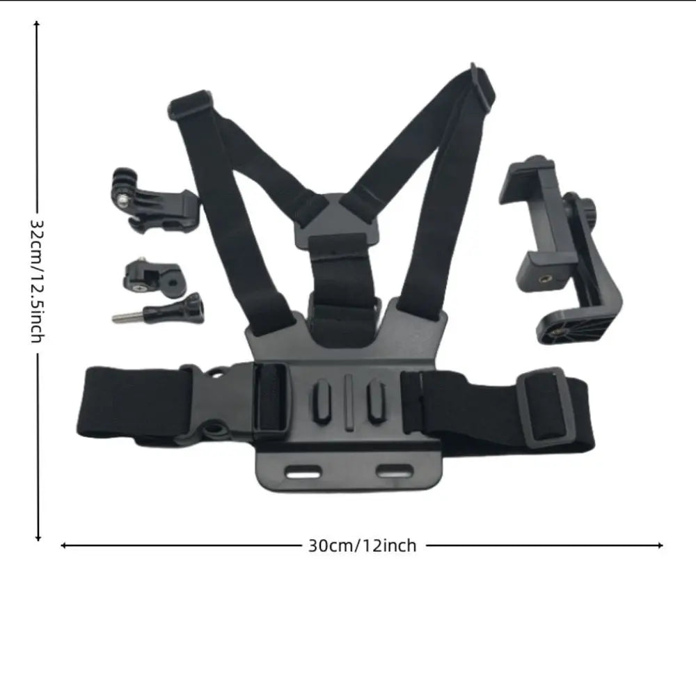10 in 1 Phone Clip Holder Adjustable Universal Chest Mobile Phone Holder Anti-Drop with Chest Strap for /Iphone/Samsung