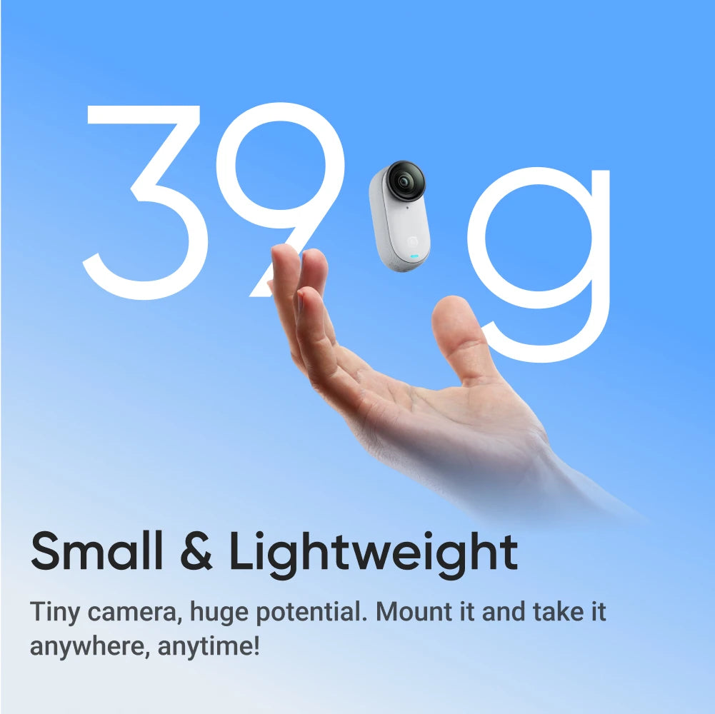 GO 3S – 4K Tiny Camera, Portable and Versatile, Hands-Free, POV, Mount Anywhere, Stabilization