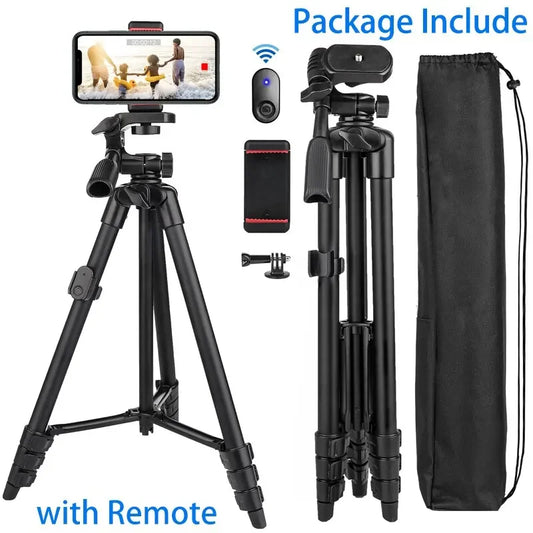 Camera Tripod Stand Professional Video for Phone Xiaomi HUAWEI Iphone Gopro Selfie Remote Control Extendable Photography
