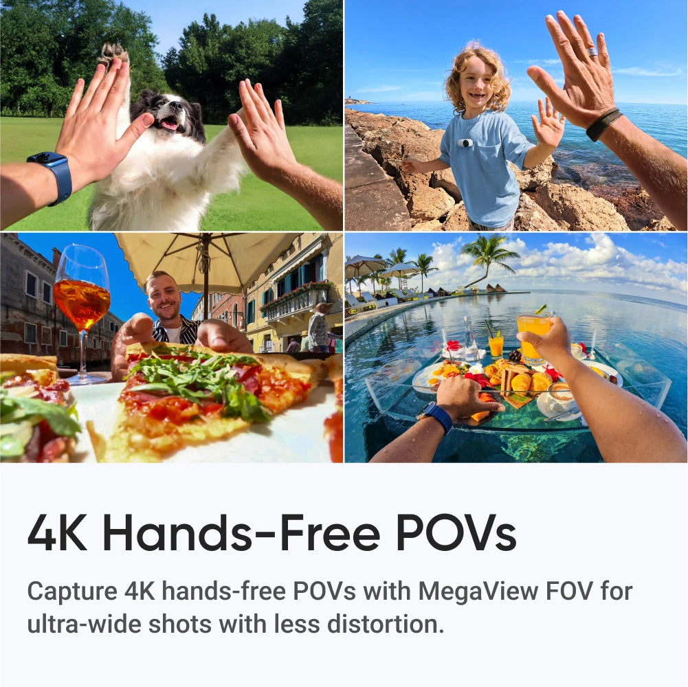 GO 3S – 4K Tiny Camera, Portable and Versatile, Hands-Free, POV, Mount Anywhere, Stabilization