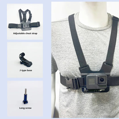 10 in 1 Phone Clip Holder Adjustable Universal Chest Mobile Phone Holder Anti-Drop with Chest Strap for /Iphone/Samsung