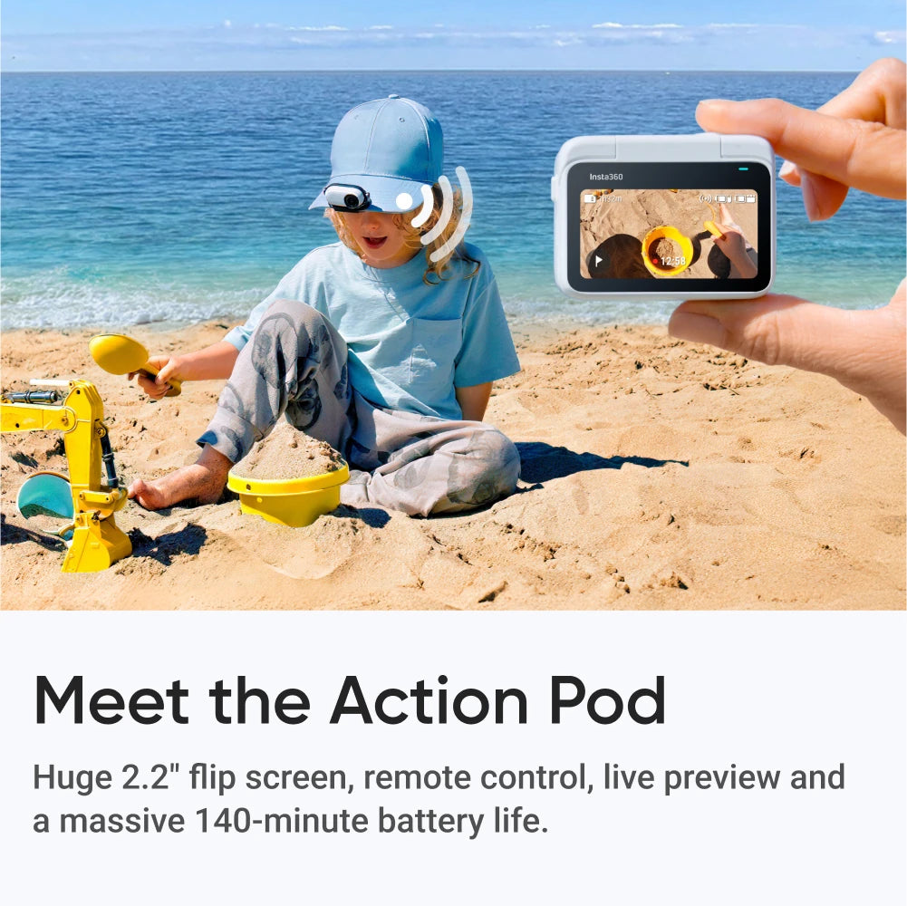 GO 3S – 4K Tiny Camera, Portable and Versatile, Hands-Free, POV, Mount Anywhere, Stabilization