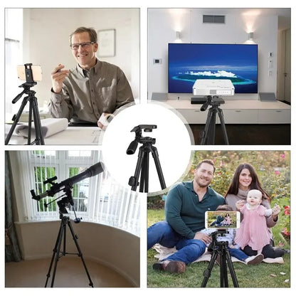 Camera Tripod Stand Professional Video for Phone Xiaomi HUAWEI Iphone Gopro Selfie Remote Control Extendable Photography